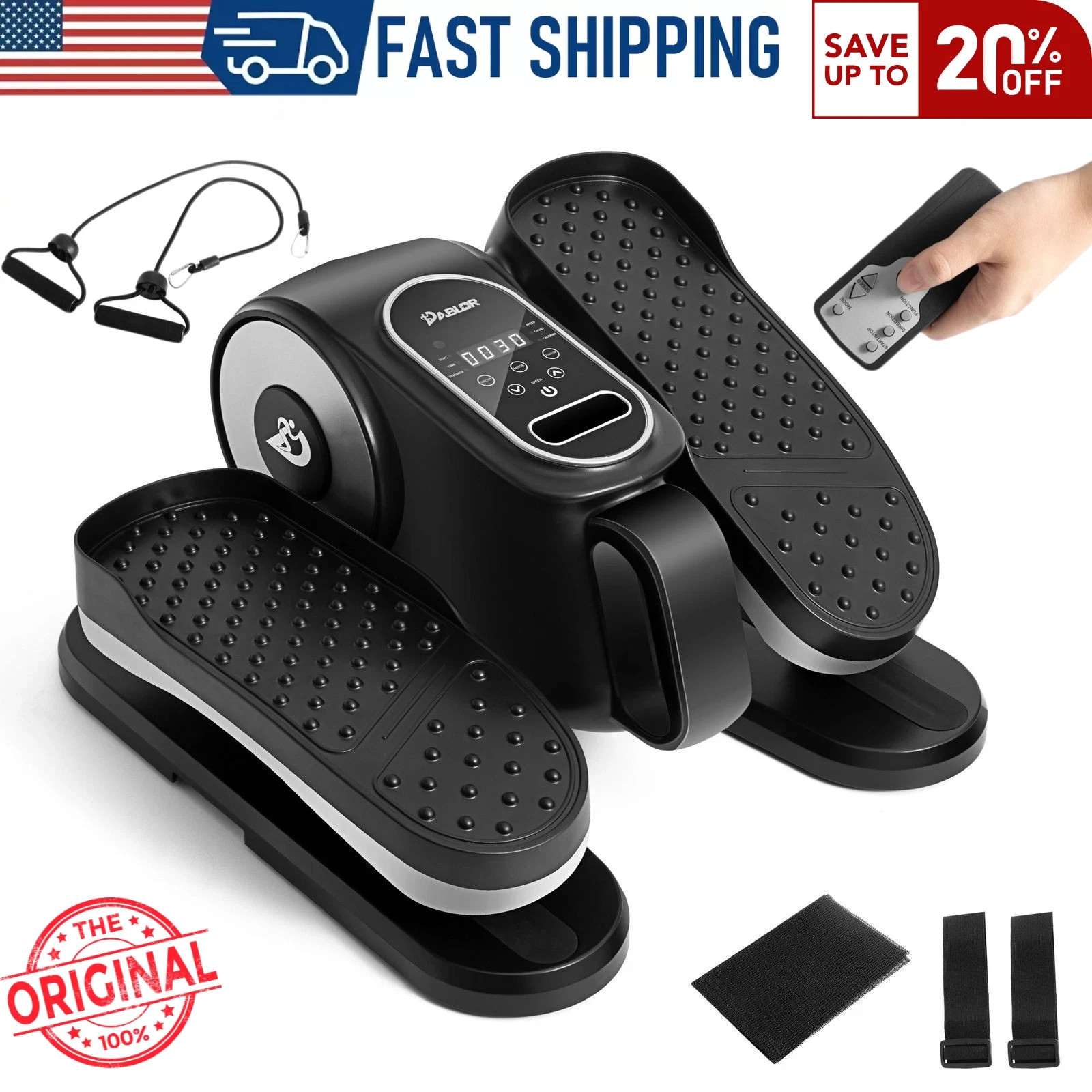 Ellipse Leg Exerciser Electric While Sitting for Seniors Seated Pedal Exerciser.
