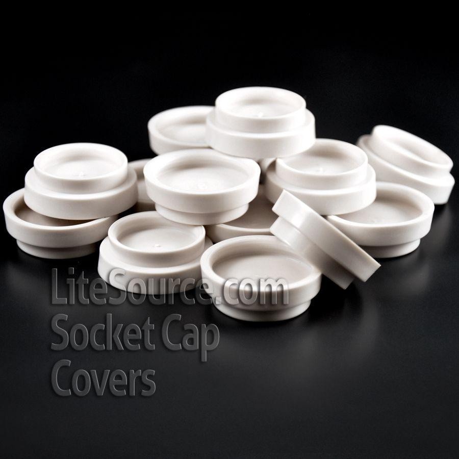 C7, C9 Socket Covers - 100 Pack WHITE