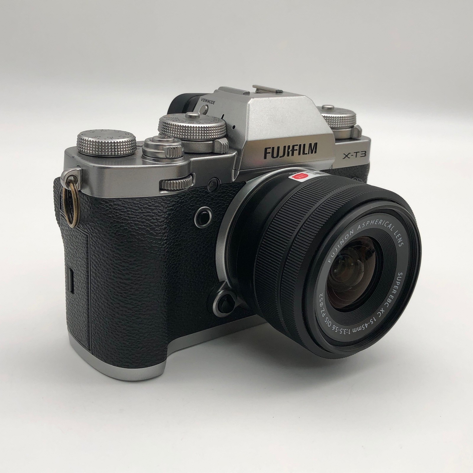 Fujifilm X-T3 26.1MP Mirrorless Digital Camera XT3 Body Silver+XC 15-45mm f/3.5