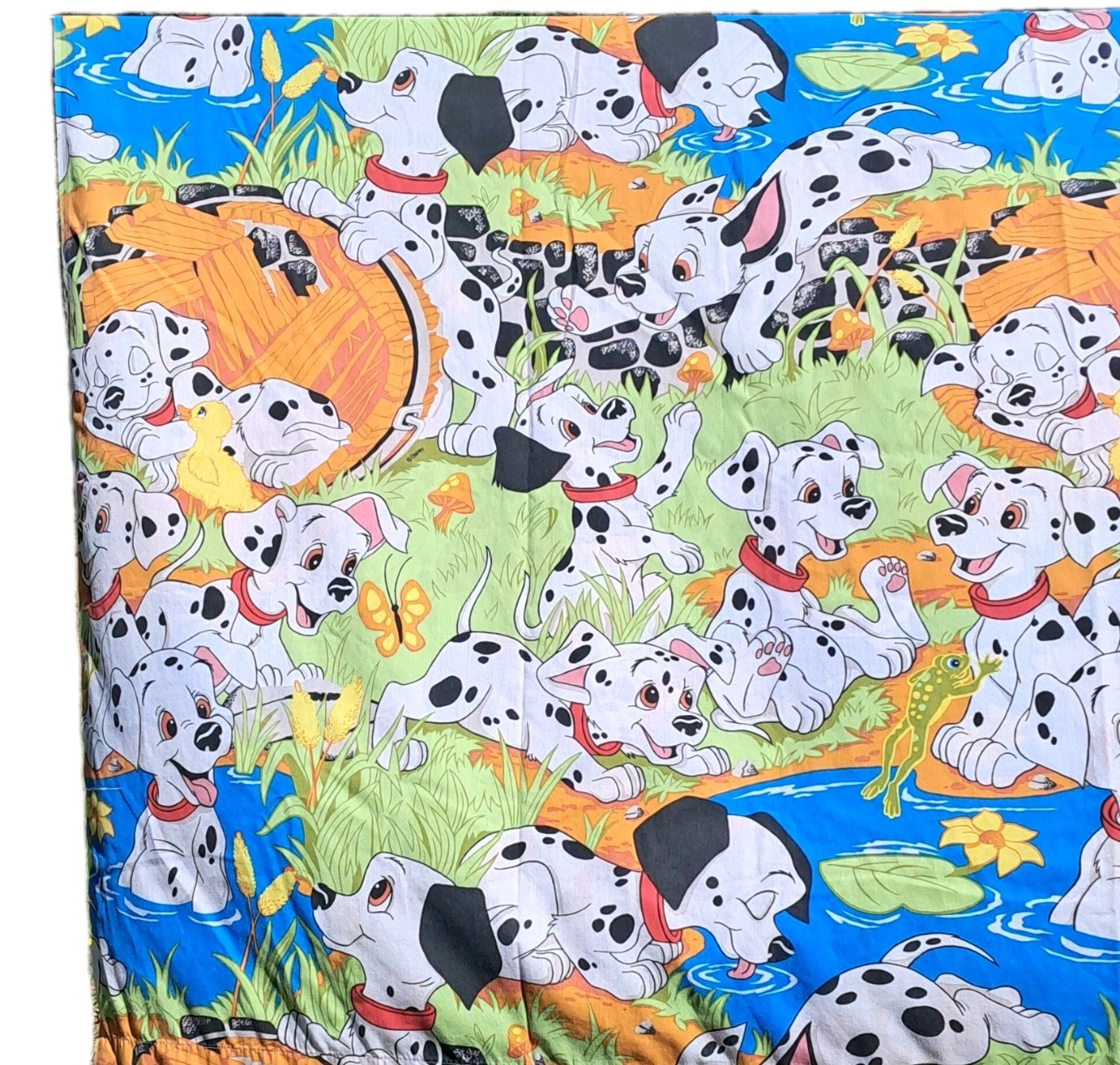 Vintage Disney 101 Dalmatians Sheet Set Full Size Cotton Polyester Complete Set