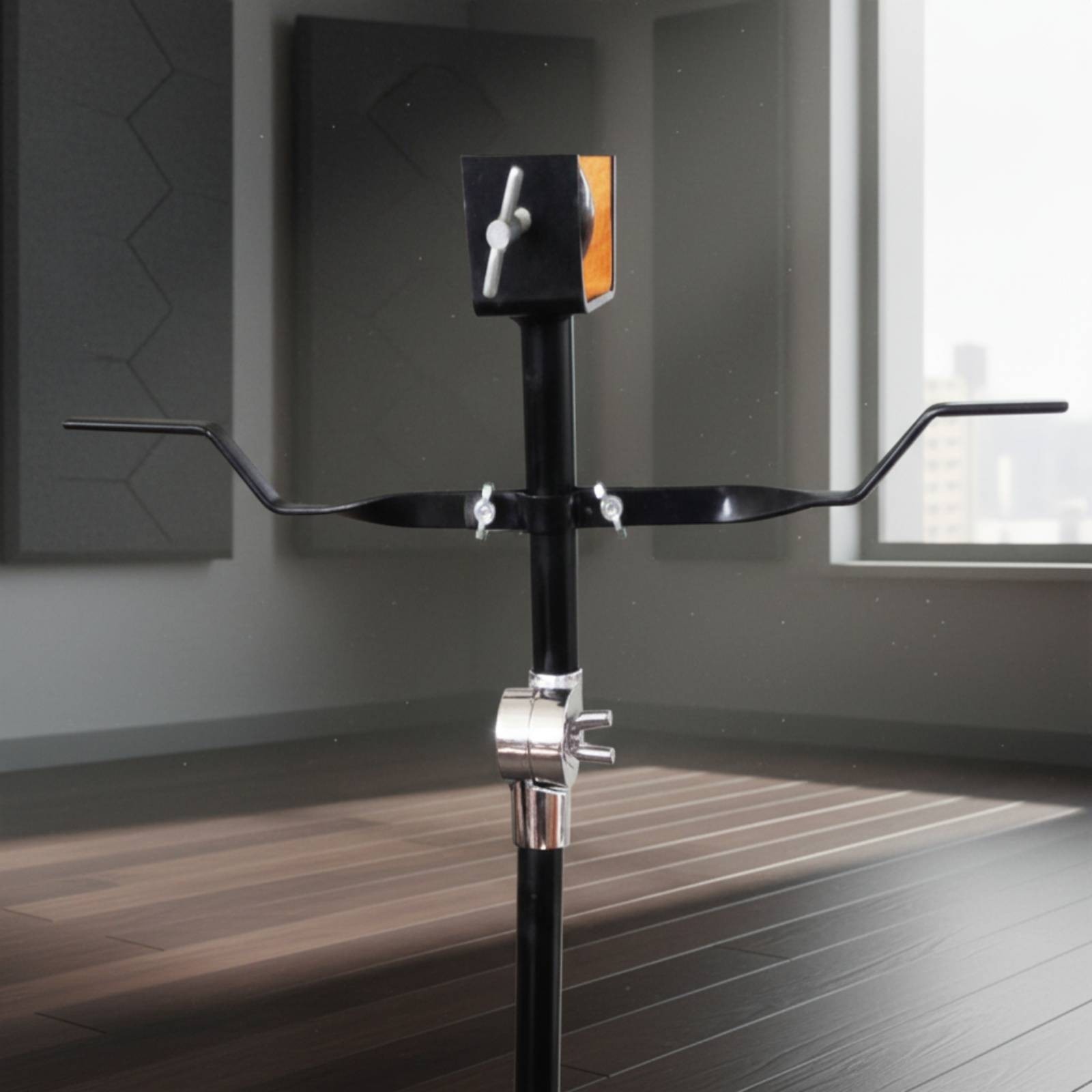 Bongo Drum Bracket Long-Lasting Bongo Drum Holder Support Bracket Black Finish