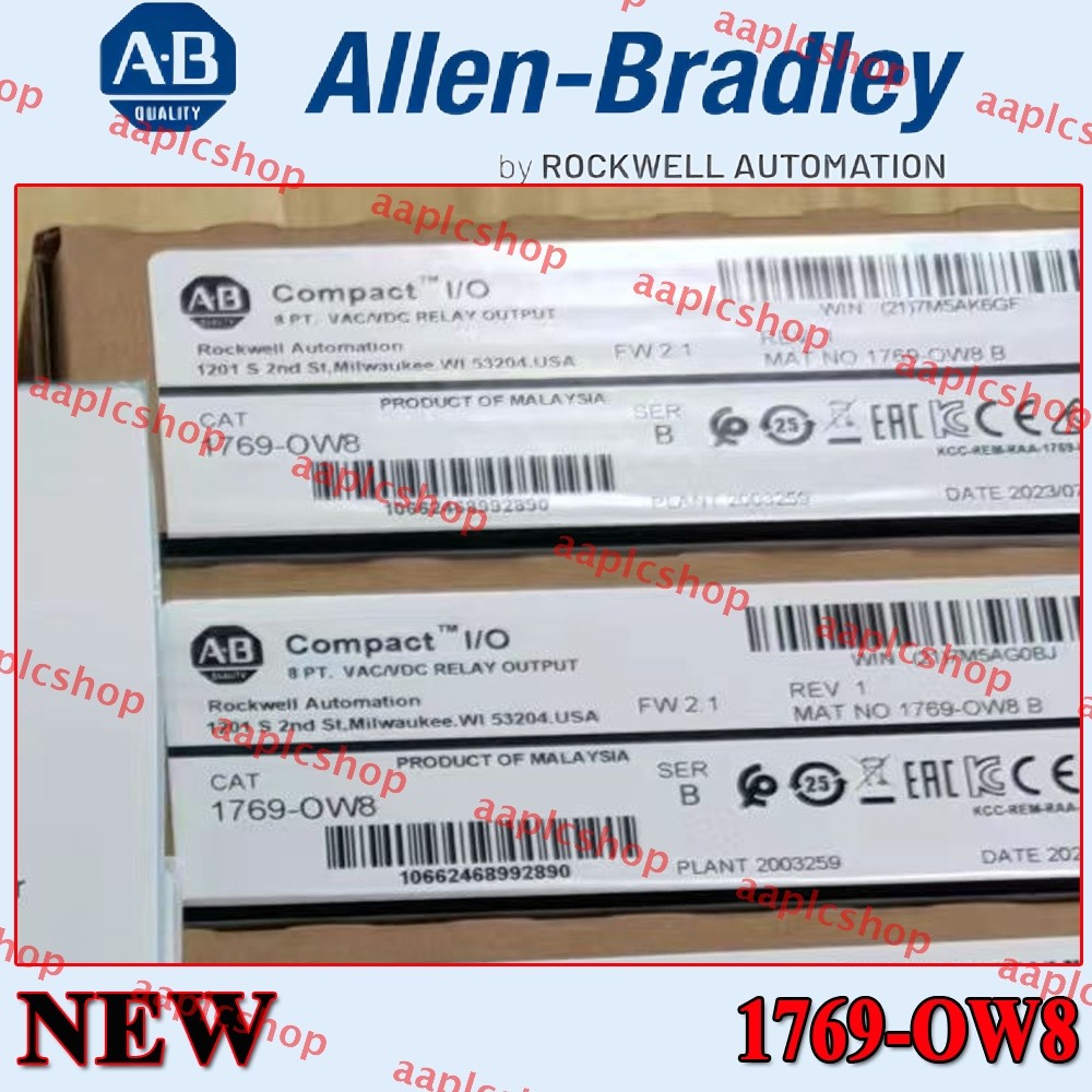 New Sealed NEW PLC 1769-OW8 SER B CompactLogix Relay Output Module 1769OW8