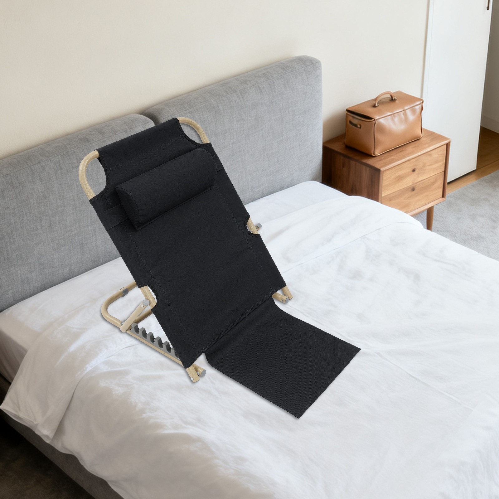 Lifting Bed Backrest Folding Adjustment Level Sit up Back Rest with Beadrest