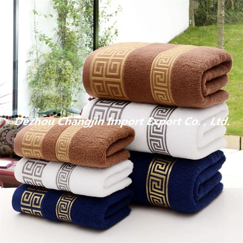 Pure Cotton Towel 34x75cm Embroidered Towels  For Adults Quick-Dry Thicken Soft