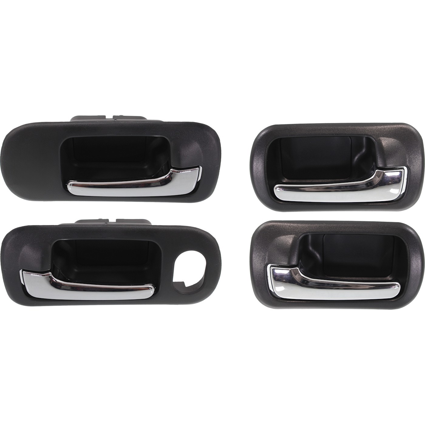 Interior Door Handle For 2001-2005 Honda Civic Front and Rear LH and RH Chrome