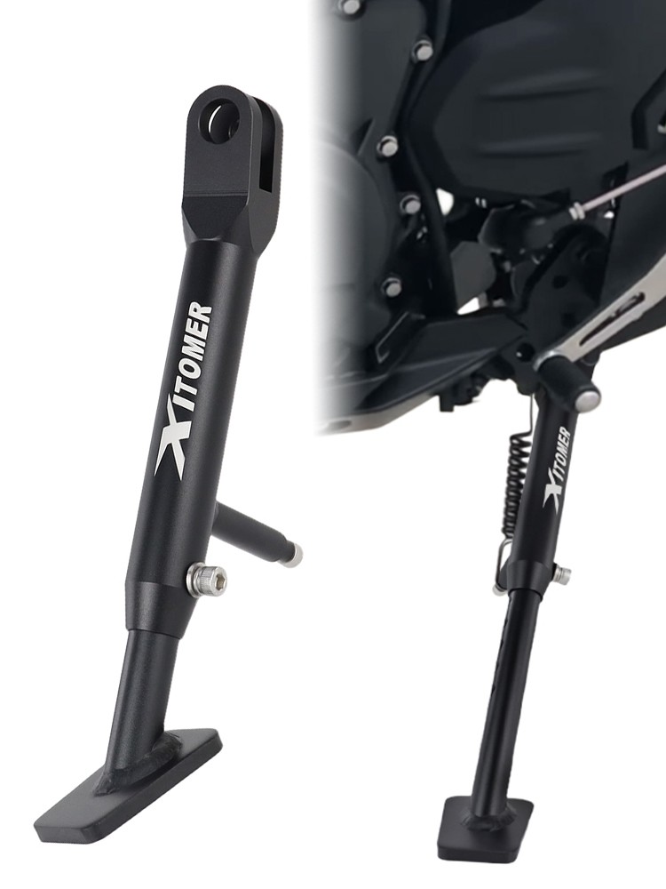 Fit For Kawasaki Z500 24-26 Adjustable Sidestand Kickstand Support Stand Black