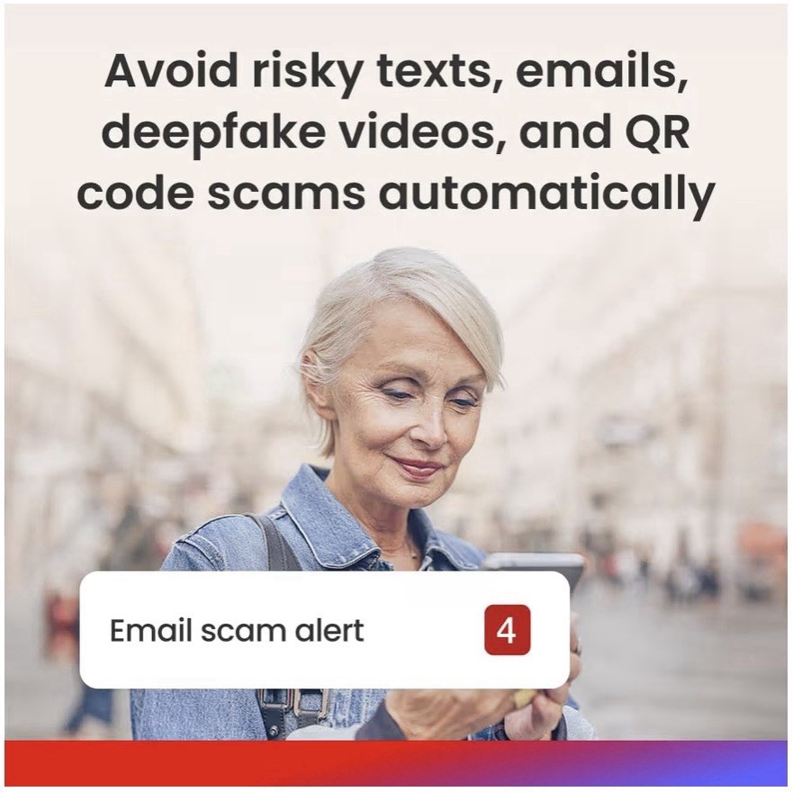 McAfee Total Protection Scam Detector Antivirus Android 1-Year