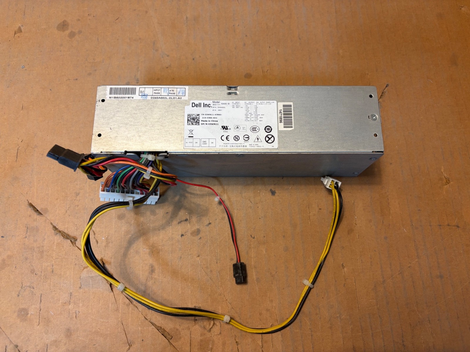 Dell H240AS-01 H240AS-00 L240AS-00 3WN11 240W Optiplex 7010 SFF
