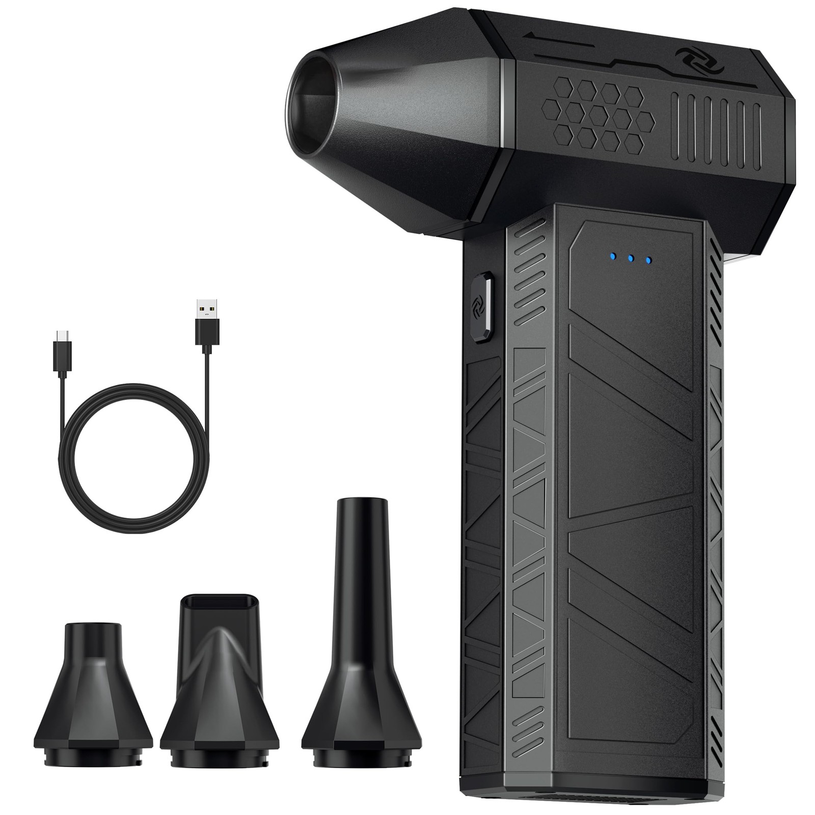 Compressed Air Duster - Electric Air Duster Super Power 110000RPM, 3-Gear Adj...