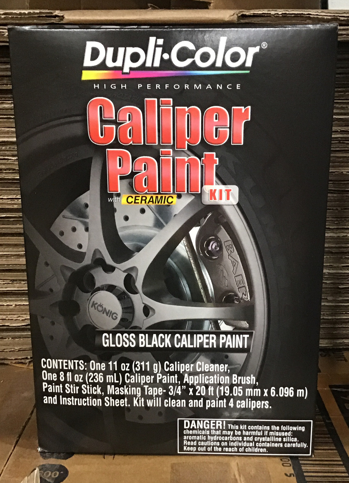Dupli-Color Ceramic Caliper Paint Kit Gloss Black BCP405