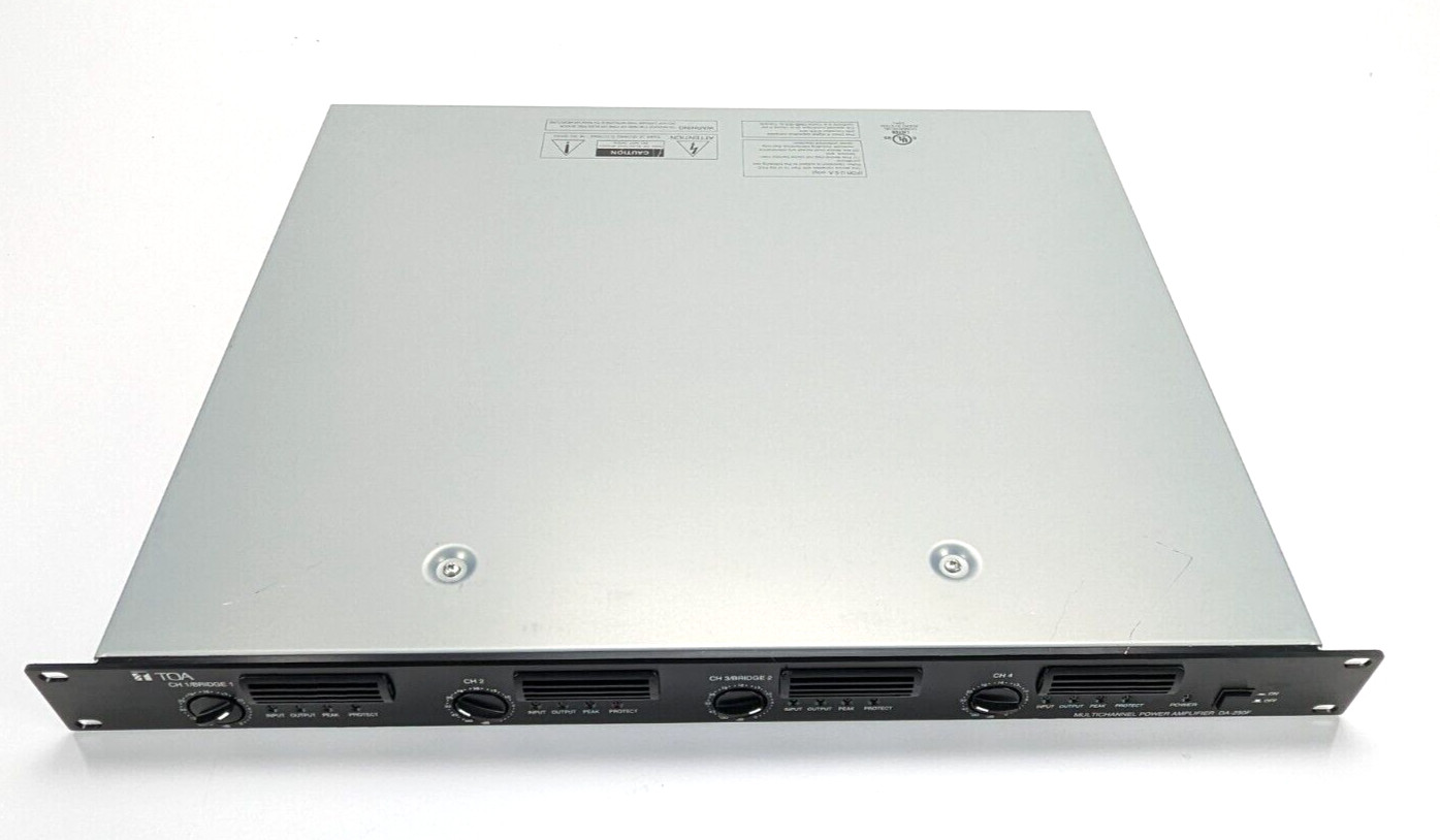 TOA DA-250F CU Multi-Channel (4) Power Amplifier *USED*