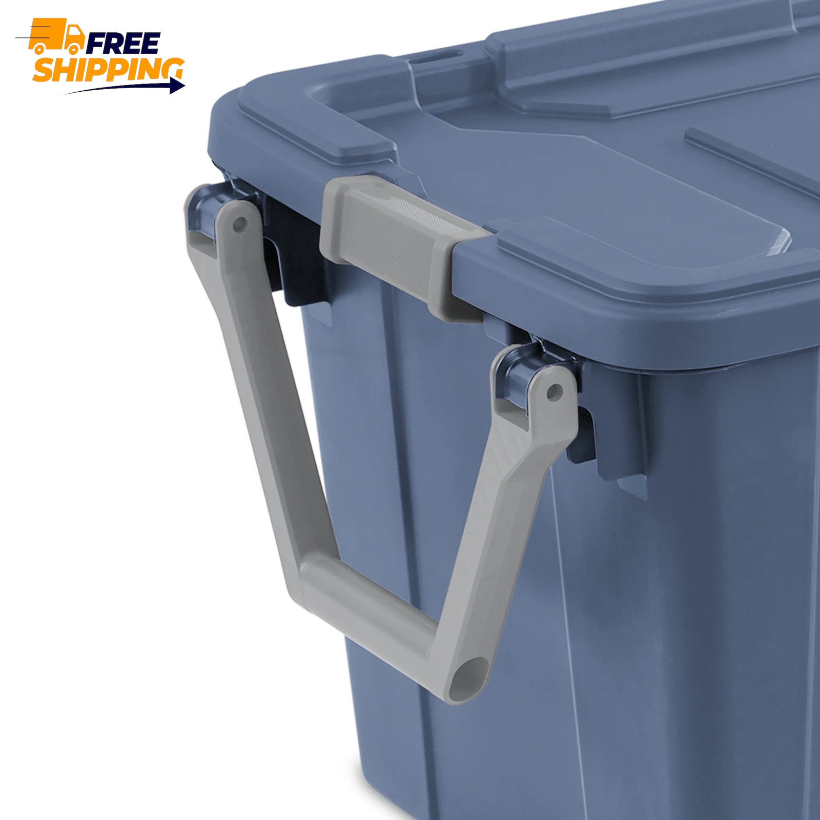 Extra-Large Wheeled Industrial Storage Bin, 40 Gallon Durable, Blue, 2 Pack 👌