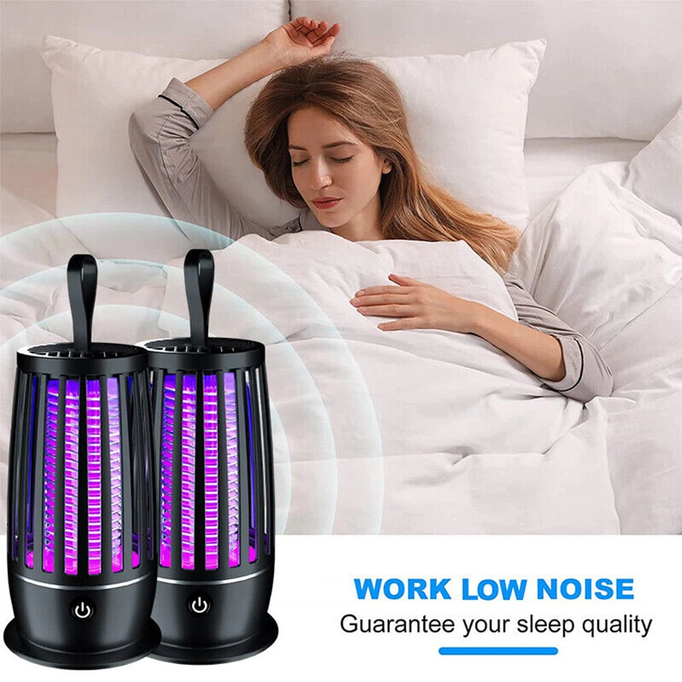 2PACK Electric Mosquito Insect Fly Bug Zapper Killer LED Light Trap Control Lamp