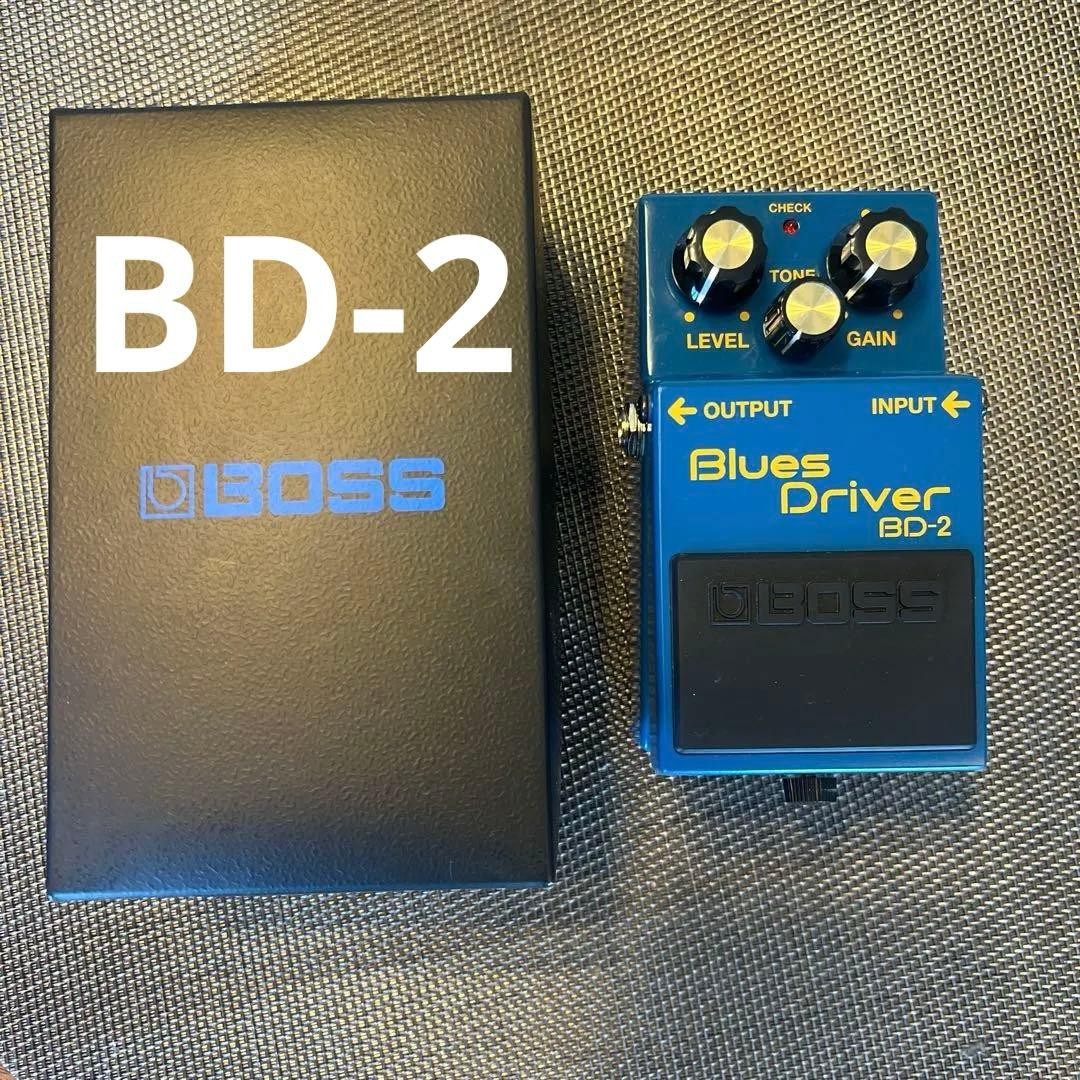 BOSS BD-2 Blues Driver Overdrive Guitar Effects Pedal Blue Scratches Used