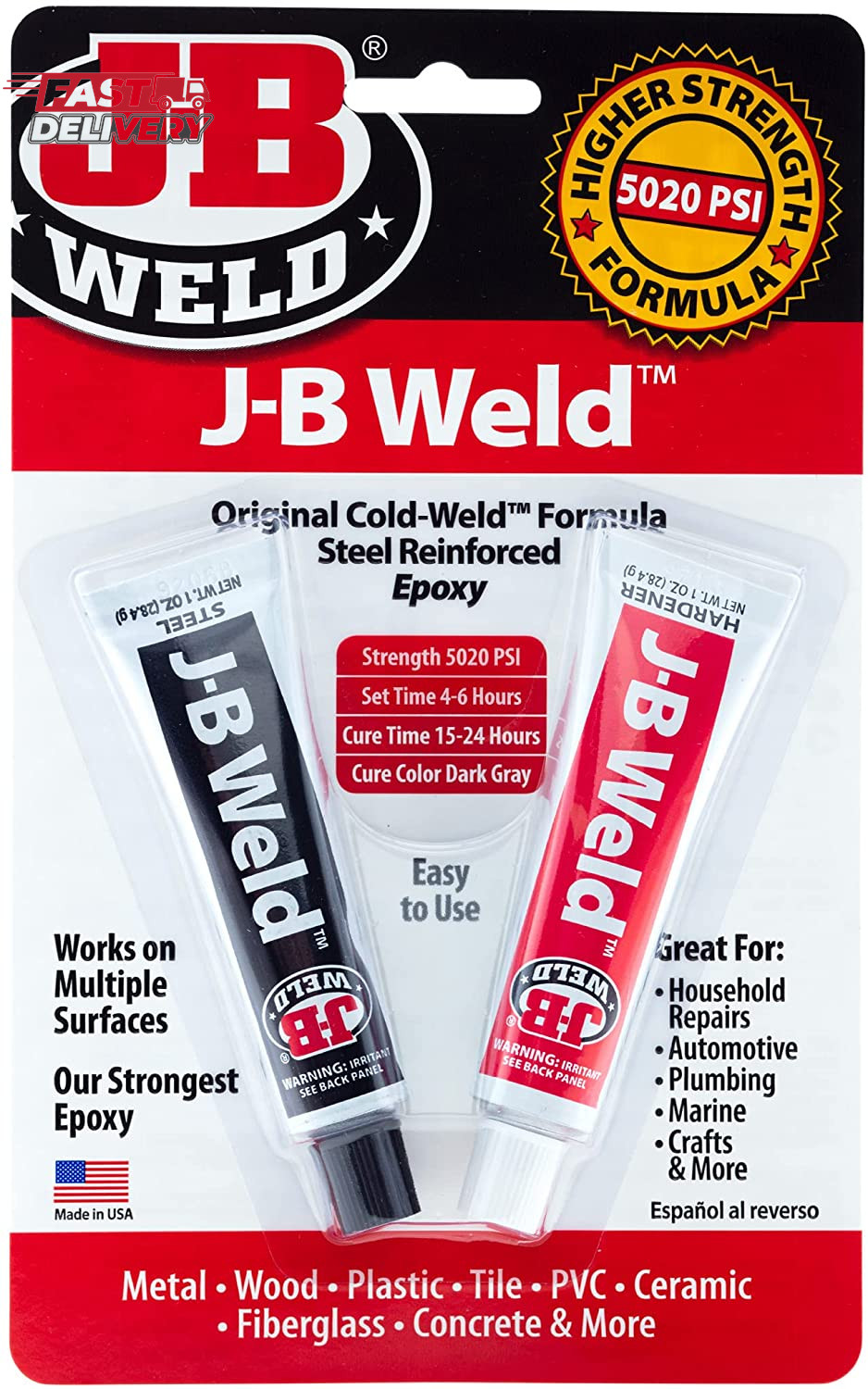 J-B Weld 8265S Original Cold-Weld Steel Reinforced Epoxy - 2 Oz.