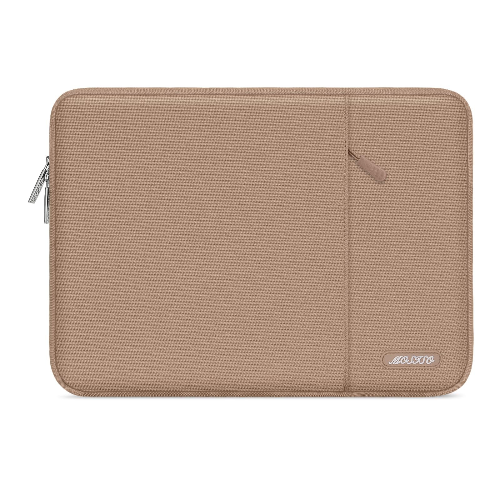 MOSISO 15 Inch Laptop Sleeve Case, Bronze Brown, Polyester Material, Compatible
