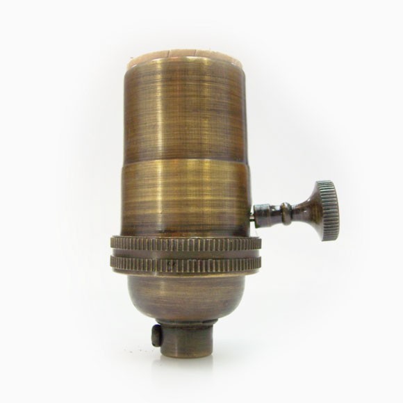 Antique Brass Light Socket - Lamp Socket - Pendant - Rewire Lamp Cord