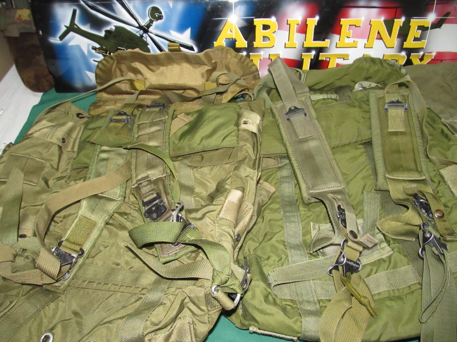 Military Issue Medium Alice Pack with Frame Strap Kidney Pad Wet Weather Bag VG