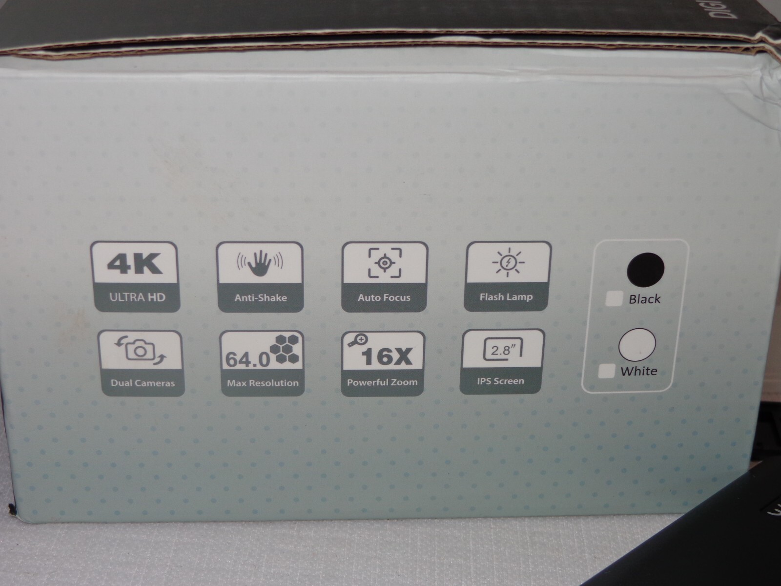 4K Digital Camera DC218 16X Zoom Package in Box