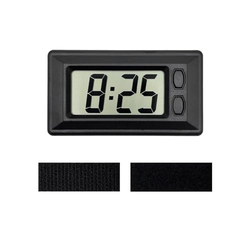 Car Dashboard Digital Clock, Mini Portable Digital Vehicle Electronic Digital