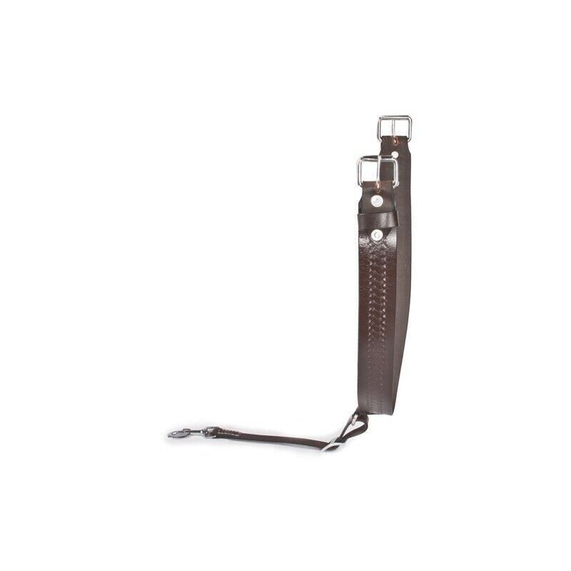 Basket Tooling Premium Dark Brown Leather For Western Saddle Back Cinch Girth
