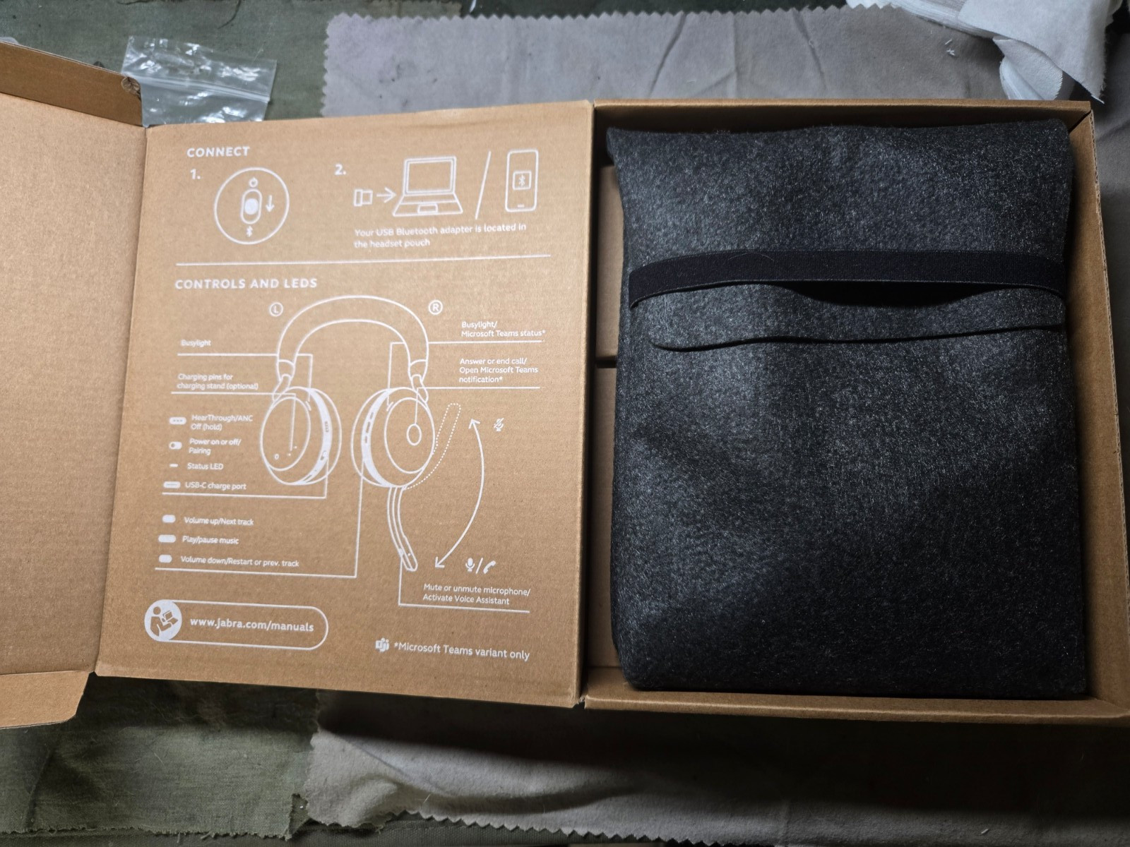 Jabra Evolve2 75 Wireless Headset - Black, USB-C, UC Compatibility