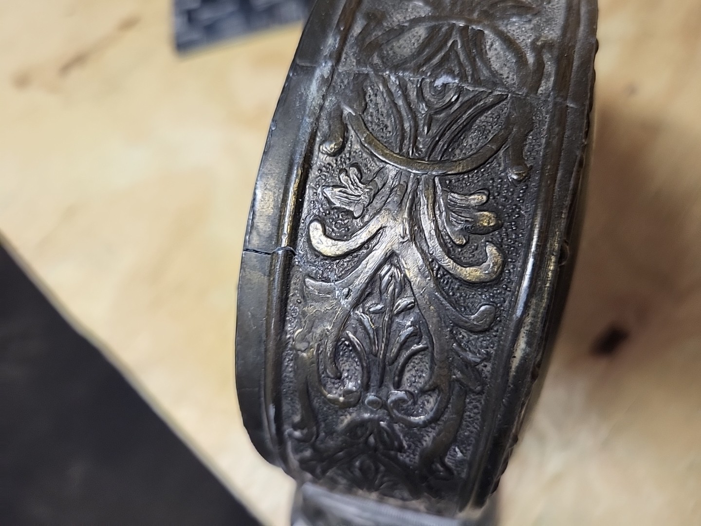 1930s Peters Diamond Brand Shoes, Heavy Gilbert Clock Pot Metal