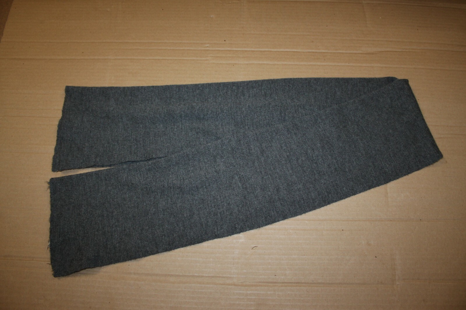 Vintage German Army Military Winter Wool Scarf Grey 52"x12" Winter Warm Fashion