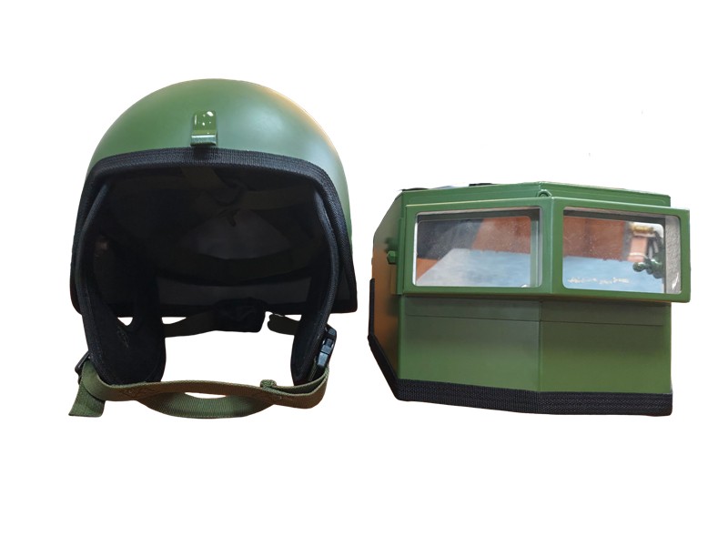 Russian 6BNT Tactical Helmet Green helmet Metal Shield EVRI Replica Game Around