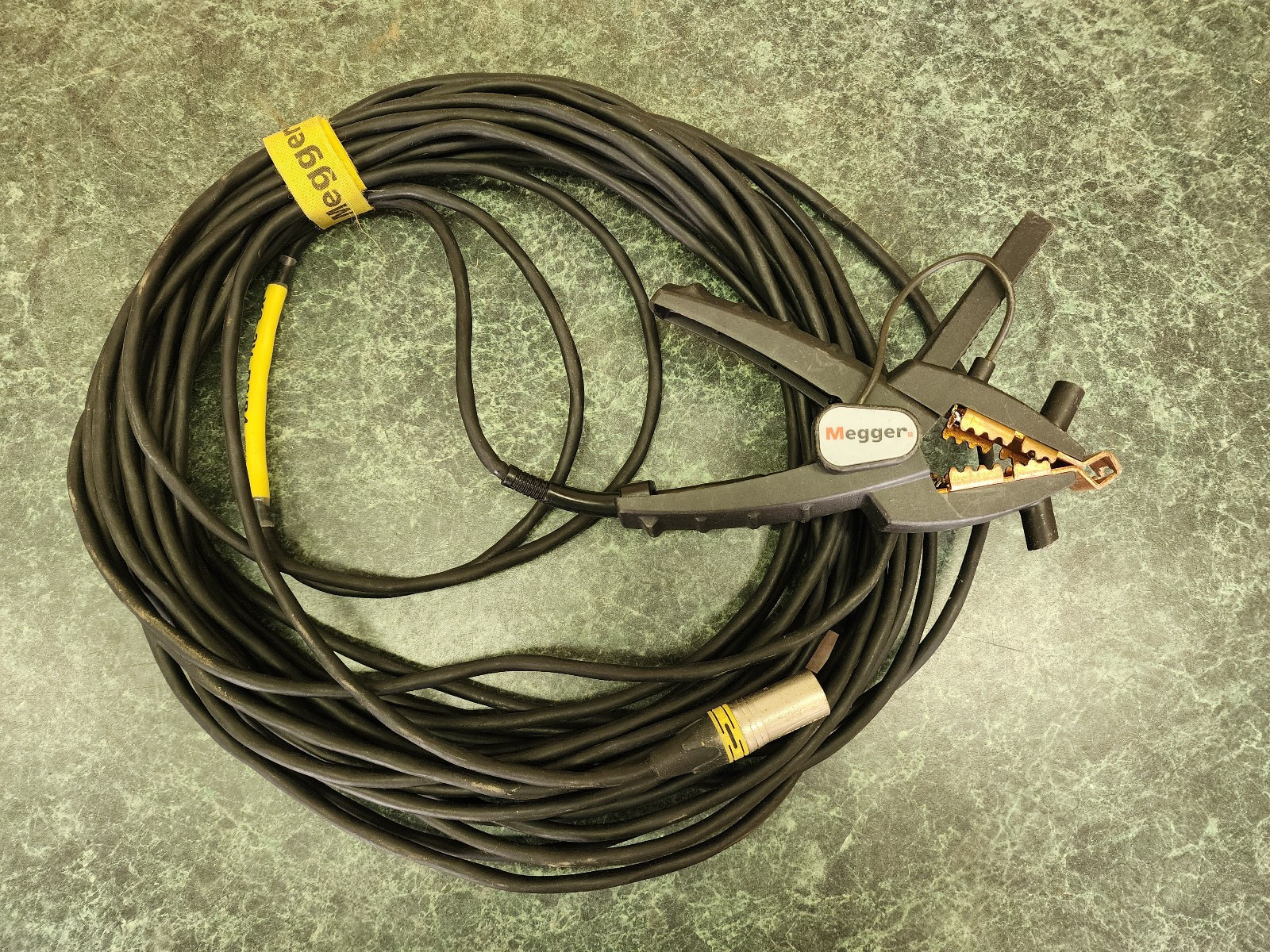 Megger 2008-007-60 - 60', 10A 3PH X-Lead Testing Cable w/ Kelvin Clamp