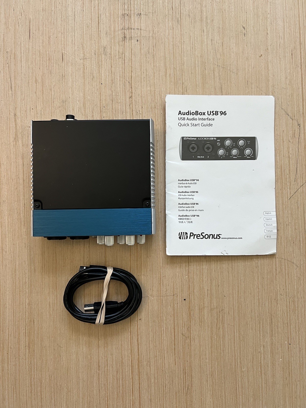 PreSonus Audiobox USB 96 2 Channel Audio Interface As Is
