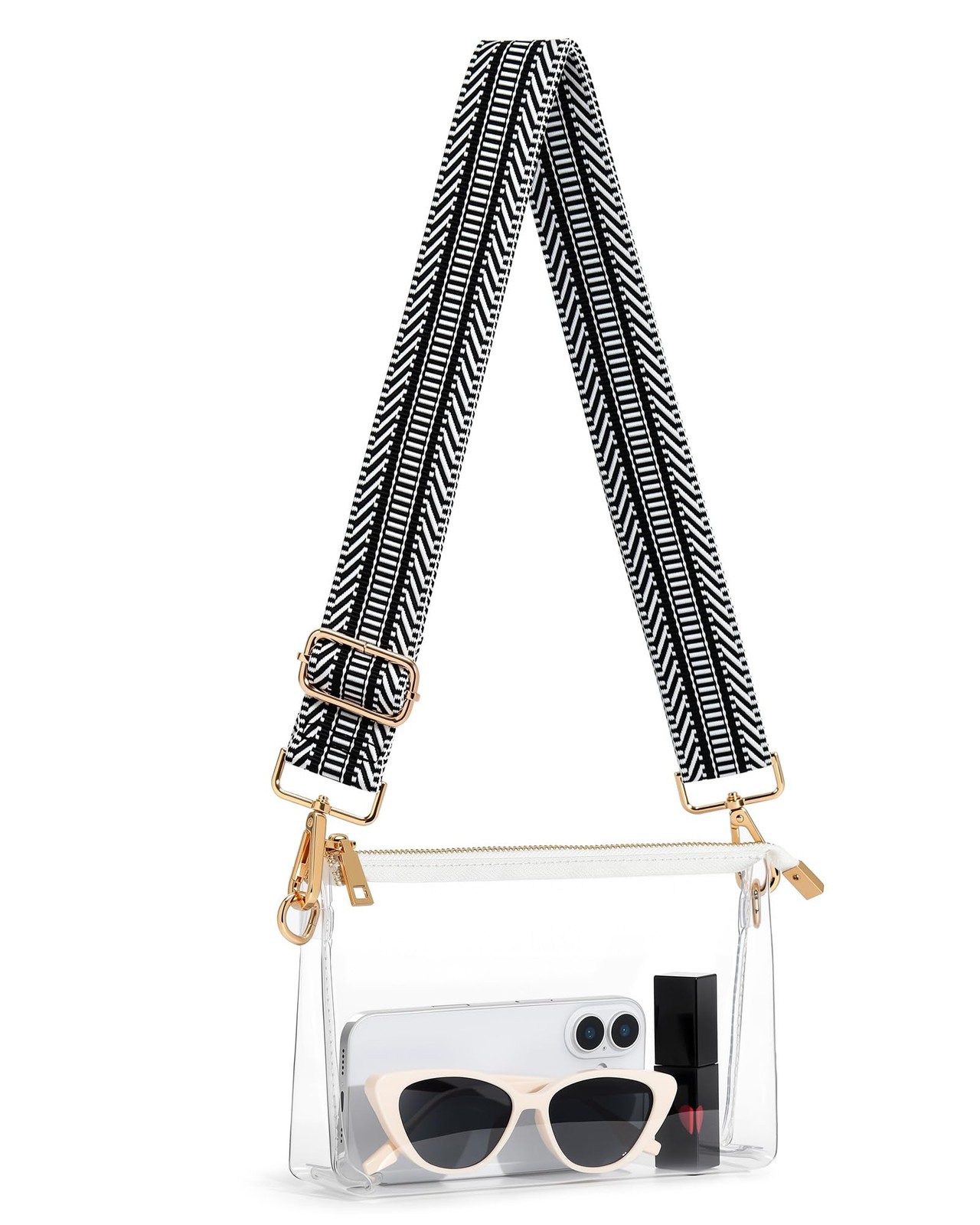 Clear Purse for Women, Small Clear Bag for Stadium Events, Crossbody Handbag ...