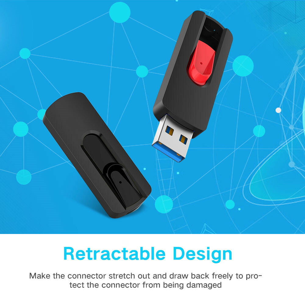 Kootion USB 2.0 16GB 10PCS Retractable Style Flash Drive Memory Stick Multicolor