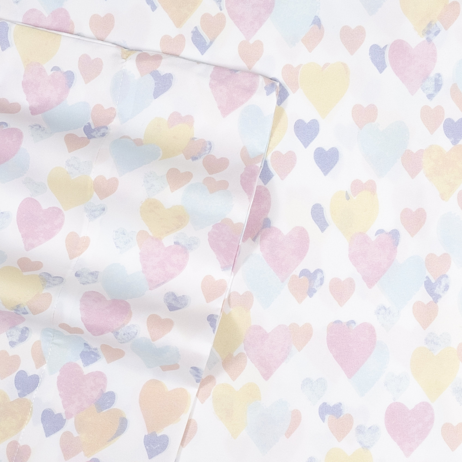 Pastel Vintage Hearts Kids Sheet Set Twin, Twin XL, Full