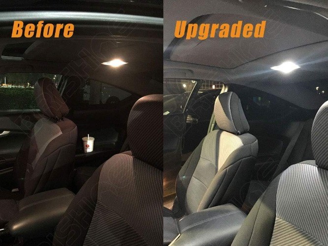 White Interior LED Lights Kit for Hatchback 2003 2004 Size: Mazda 3 Hatchback