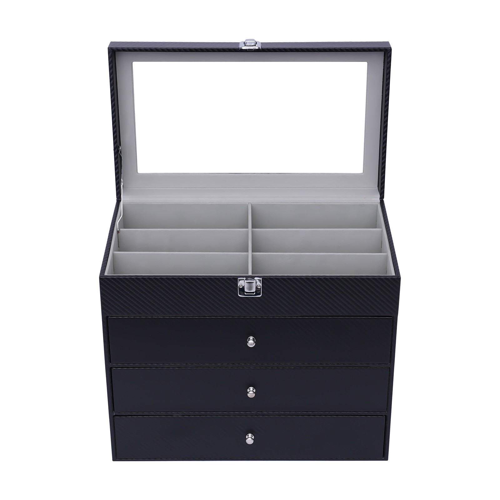 24-Slots Multiple Glasses Organizer Eyeglass Sunglass Storage Box Display Holder