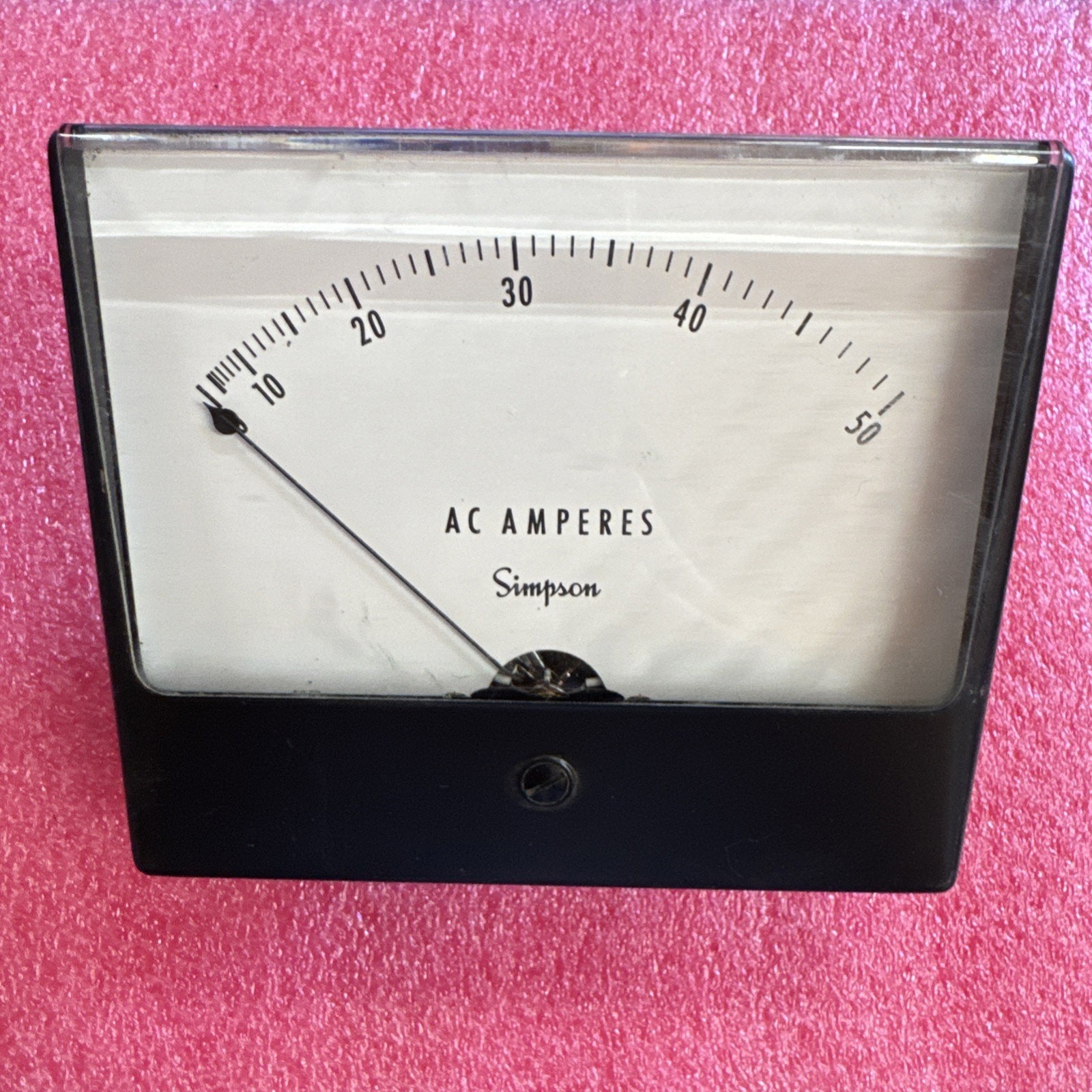 Vintage Simpson Model 1359 0-300 AC Volts / 0-50 AC Amperes - NOS bin2