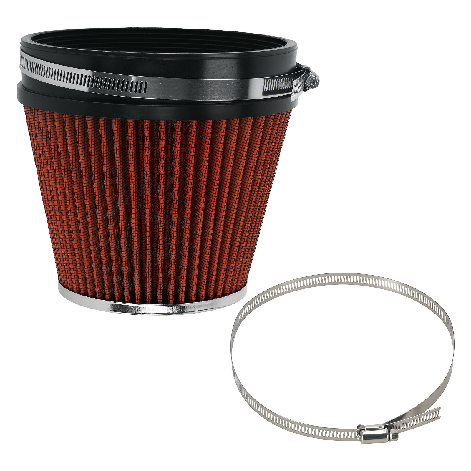 Universal Air Filter High Flow Cone 6 Inch Intake 158mm Reusable