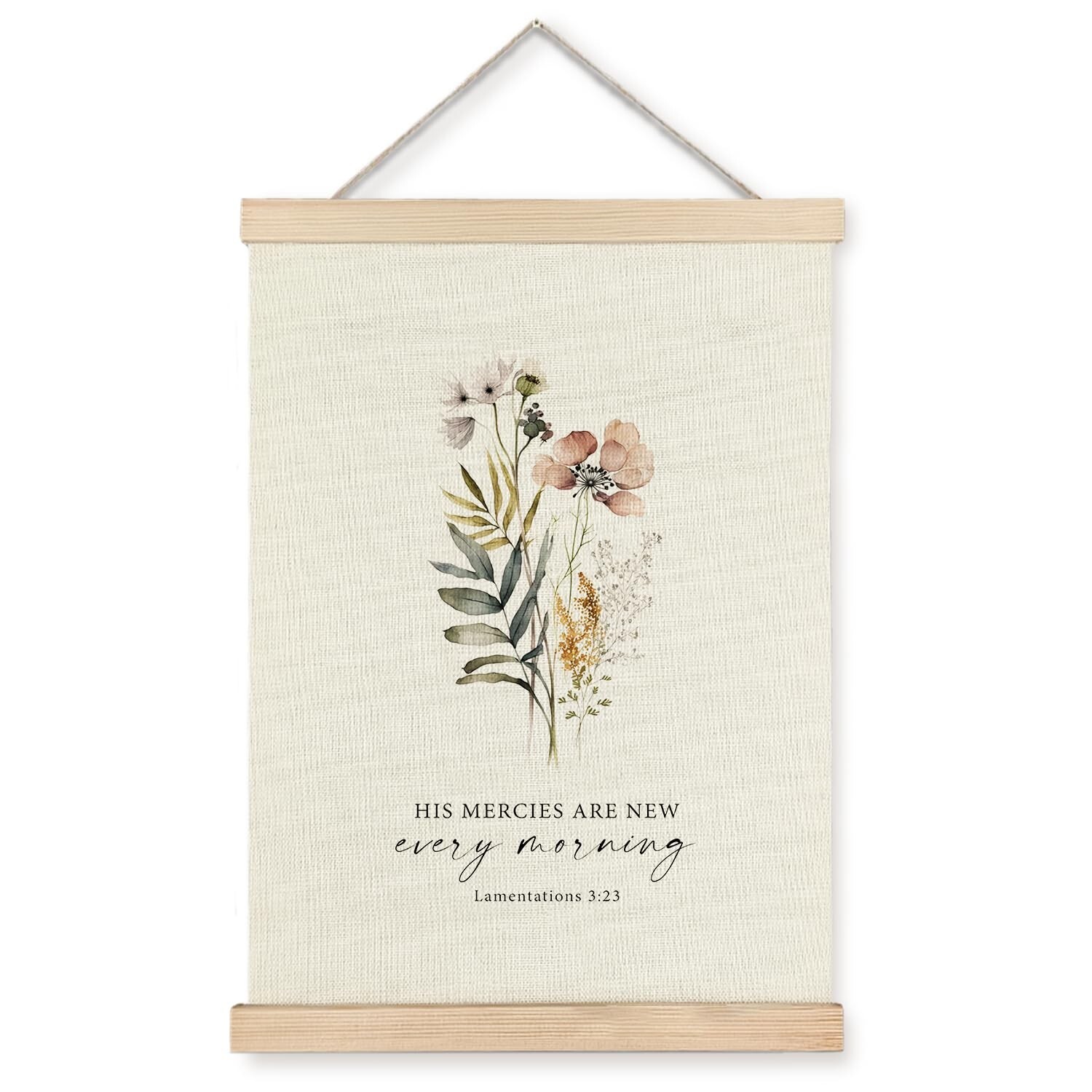 Supwhd Christian Wall Decor, His Mercies are New Every Morning Christian Wall...