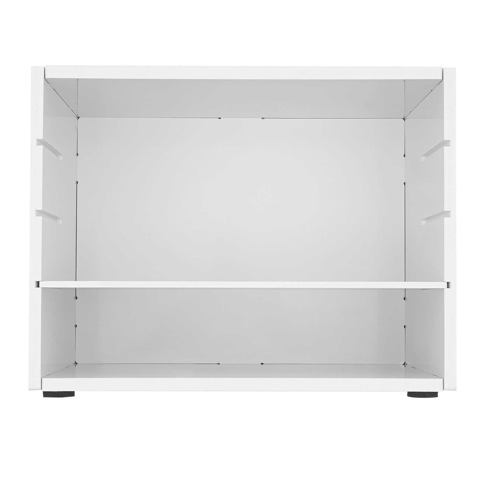 2 Pack 4 Tier Desktop File Holder White PVC Paper Organizer Rack