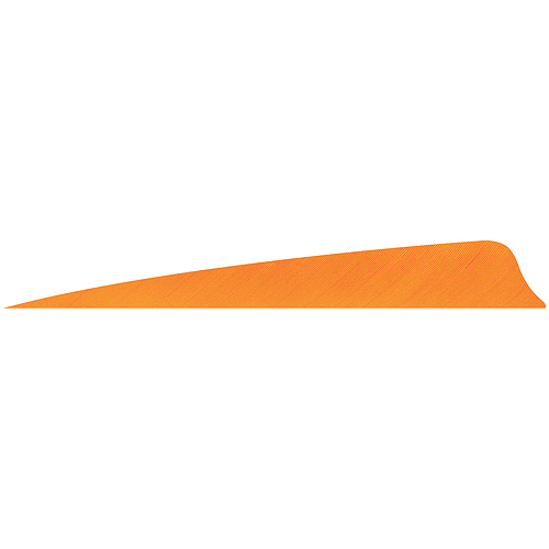 Gateway Shield Cut Feathers Flo Orange 4" Right Wing 100 Pack
