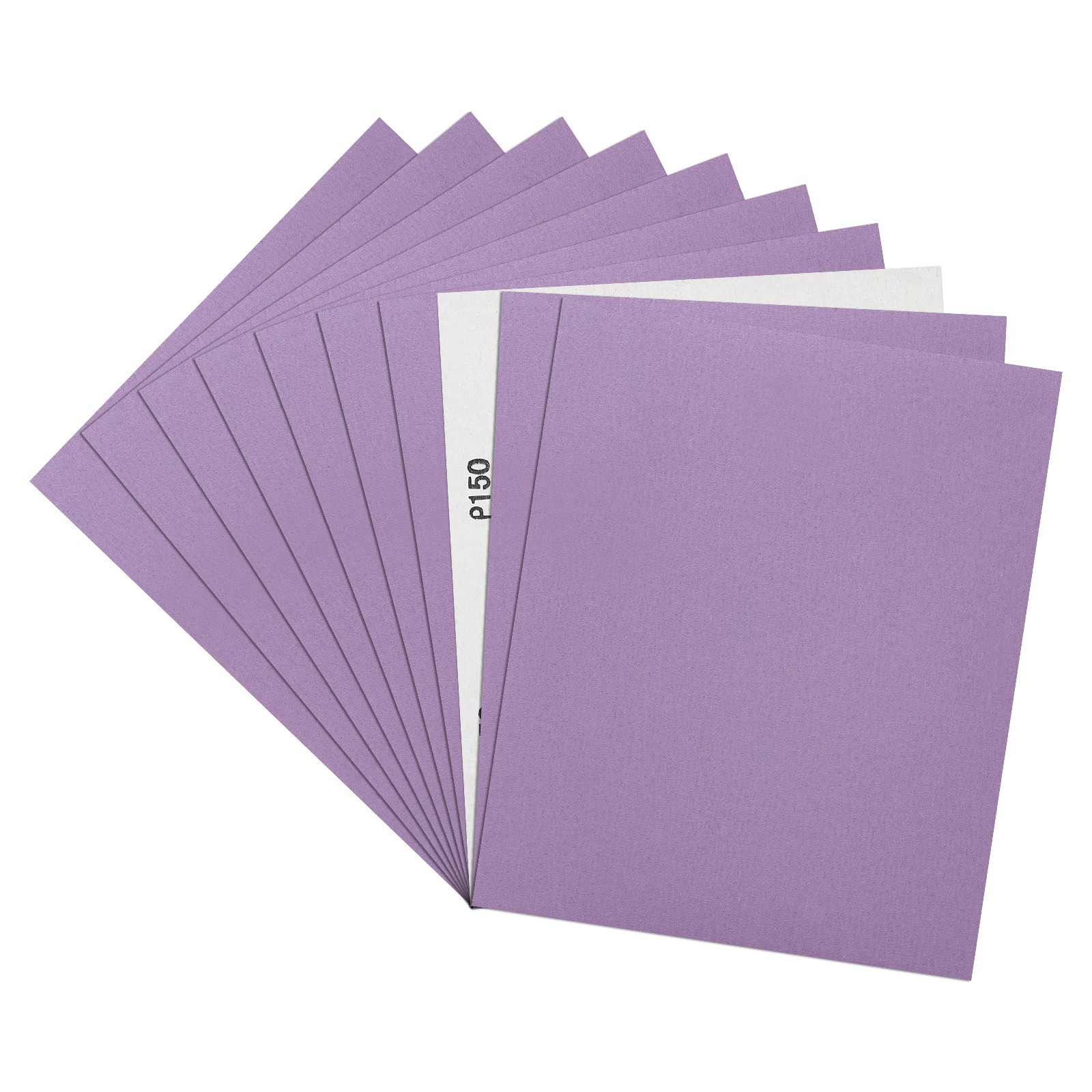 Sandpapers (9" x 11"/229mm x 279mm) 10 Sheet, 150 Grit Purple Sand Paper