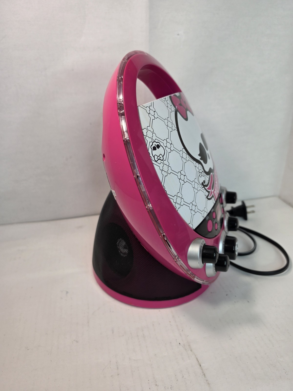 Monster High Disco Party CD Player & Karaoke Machine (2012) - (Tested)
