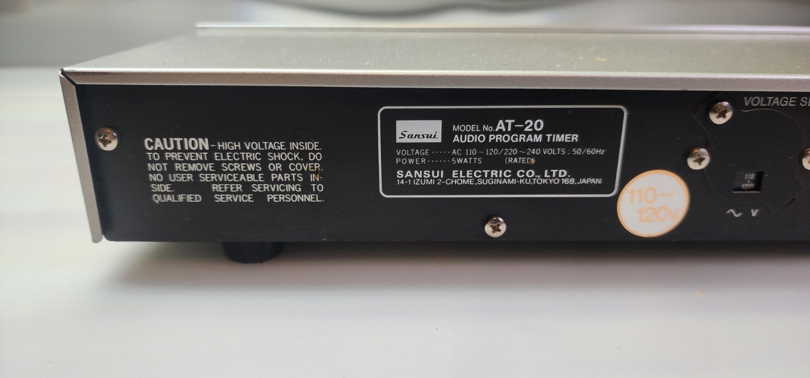 Sansui Audio Program Timer Model no AT-20. Tested! Excellent Condition.