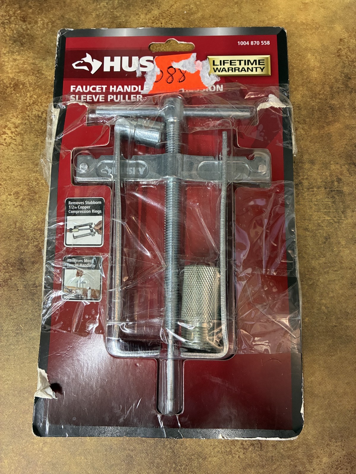 Husky Faucet Handle Compression Sleeve Puller with Adapters