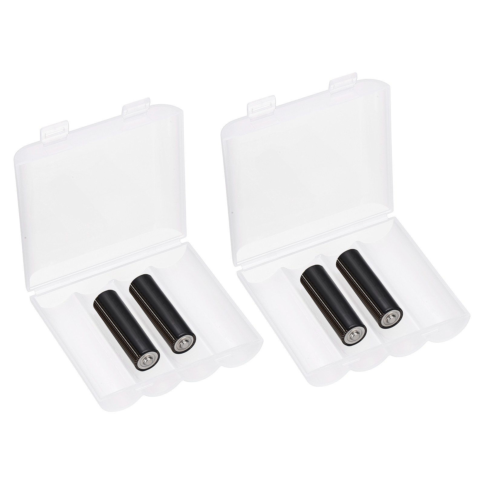 Battery Organizer Storage Box, 4 x 21700 Battery Storage Case Holder (Pack of 2)
