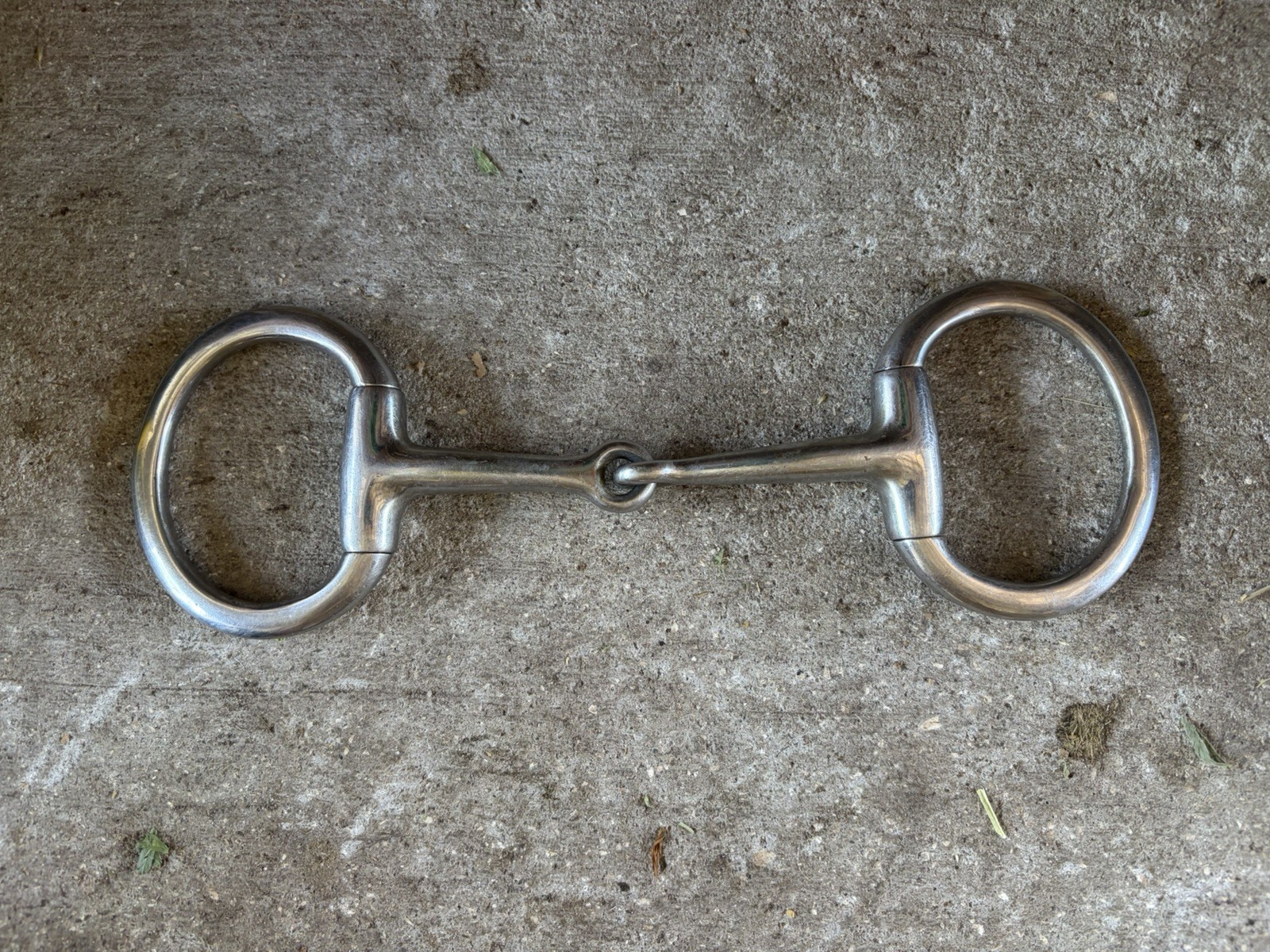 Used Eggbutt Snaffle Bit Single Jointed 4 3/4”