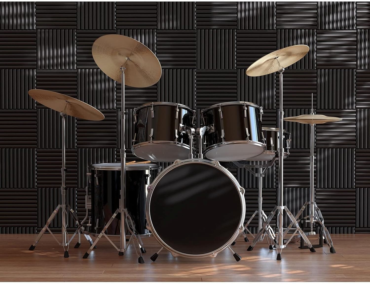 12 Pack Acoustic Foam Panels, 1" X 12" X 12" Sound Proof Foam Panels for Wall...