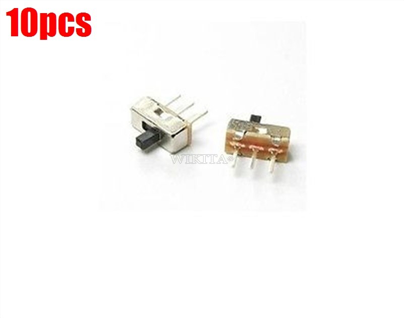 10Pcs Vertical Slide Switch SS12D00G3 2 Position Spdt 1P2T 3 Pin Pcb Panel Mi cp