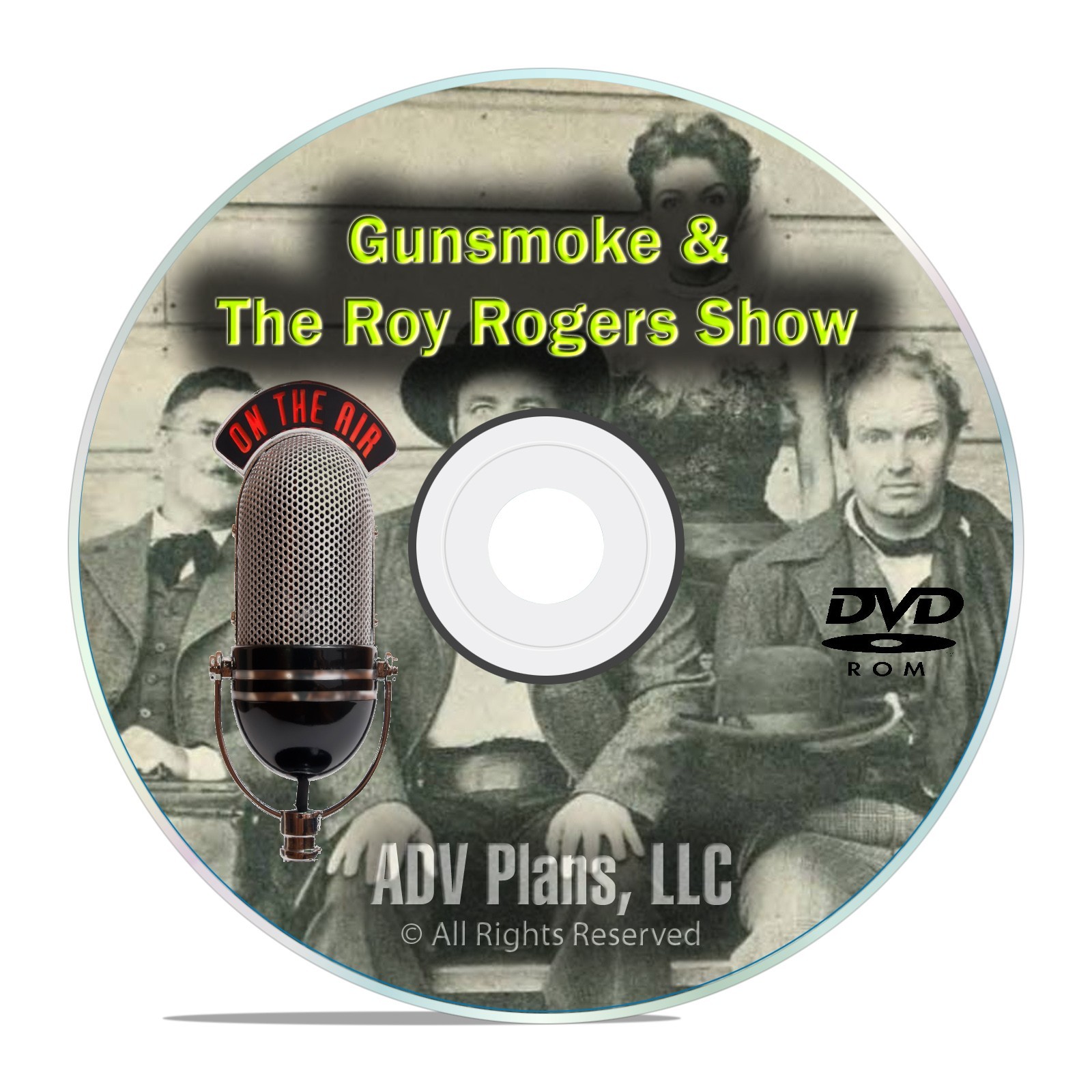 Roy Rogers & Gunsmoke, Full Runs 600+ Old Time Radio Western Shows MP3 DVD-ROM